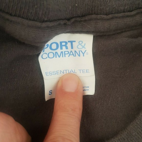 Port and company t shirt Size Small  Golden Entertainment Gray  Essential Tee - Picture 7 of 12